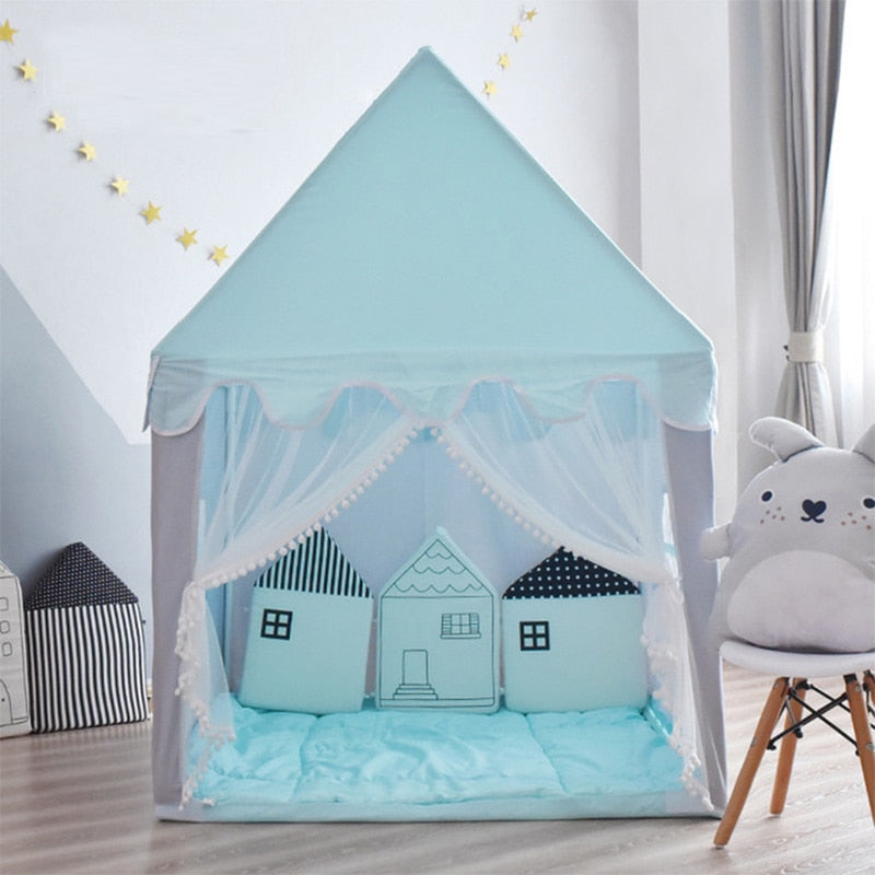 Children Princess Castle Tents Portable Indoor Outdoor Teepee Tent for kids Folding Play Tent House Baby balls pool Playhouse