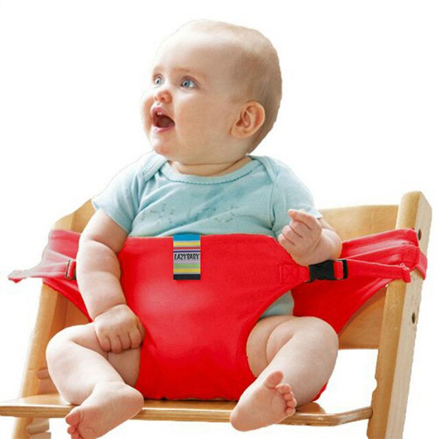 Foldable Baby Dining Chair stretch wrap Safety Belt Seat Lunch Chair Seat Portable Feeding Chair Harness baby Booster Seat