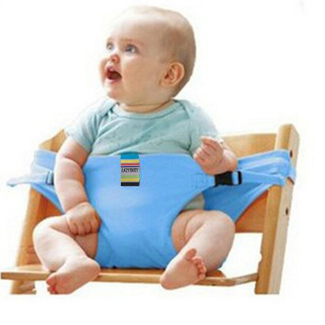 Foldable Baby Dining Chair stretch wrap Safety Belt Seat Lunch Chair Seat Portable Feeding Chair Harness baby Booster Seat