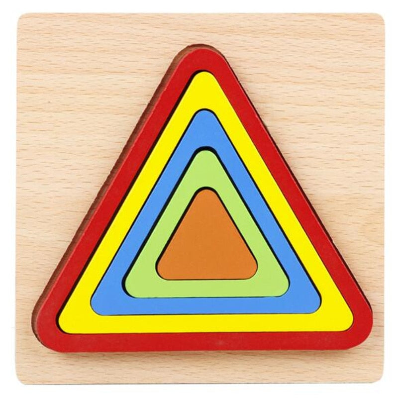 Color Cognition Board Montessori Educational Toys For Children Wooden Toy Jigsaw Kids Early Learning Color Match Game