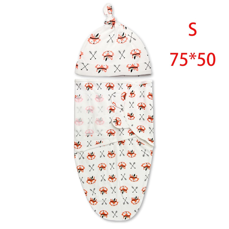 Babies Sleeping Bags Newborn Swaddle Sleepsack Cocoon Wrap Envelope 100%Cotton 0-3 Months New Born Baby Swaddling Bedding