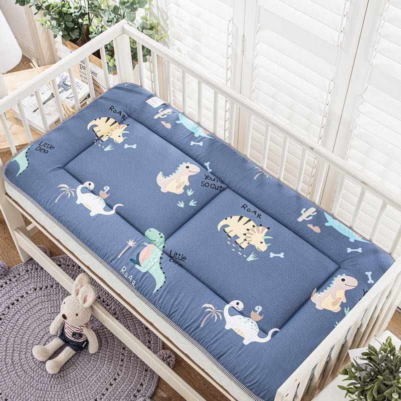 Crib Mattress Toddler Bed Mattress Pad Double Sides Cotton Mesh Baby Bedding Set  Boys Girls Infant Bed Set 120x60cm