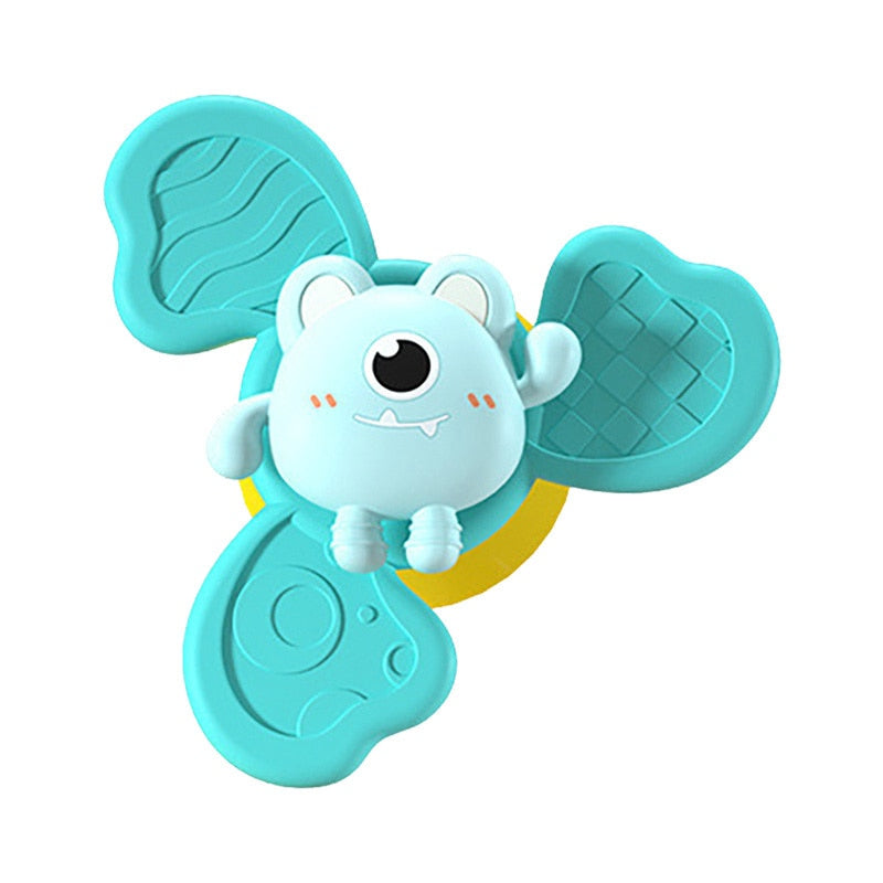 Baby Toys Suction Cup Spinner Toys for Toddlers Bear Hand Fidget Spinner Sensory Toys Stress Relief Baby Games Rotating Rattles