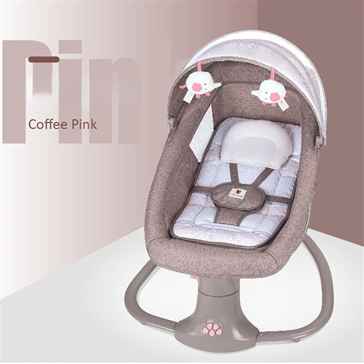 Rocking Chair with Bluetooth Music Remote Control Baby Cot Electric Baby Swing Baby Lounger newborn multifunction baby bassinet