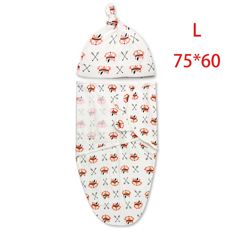 Babies Sleeping Bags Newborn Swaddle Sleepsack Cocoon Wrap Envelope 100%Cotton 0-3 Months New Born Baby Swaddling Bedding