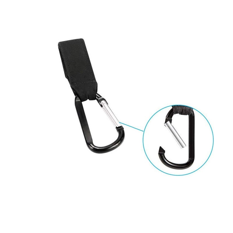 1/2pcs PU Leather Baby Bag Stroller Hook Pram Rotate 360 Degree Rotatable Cart Organizer Pram Hook Stroller Accessories
