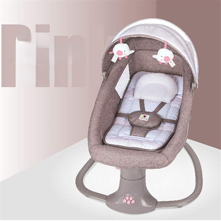 Rocking Chair with Bluetooth Music Remote Control Baby Cot Electric Baby Swing Baby Lounger newborn multifunction baby bassinet